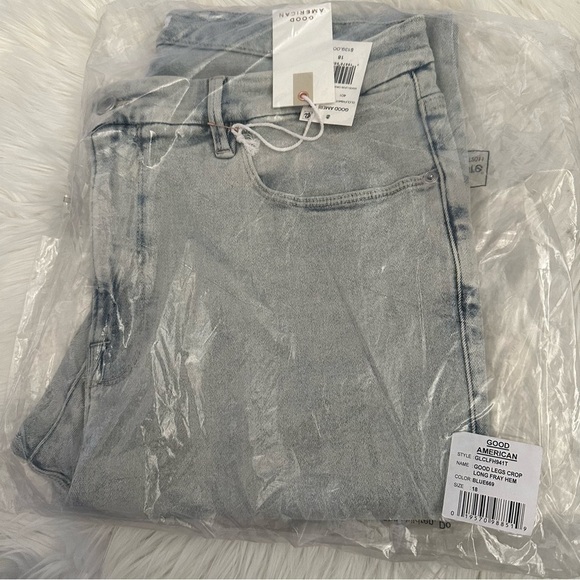 GOOD American Good Legs Crop Skinny Sculpting Jeans Frey Hem. - Picture 7 of 14